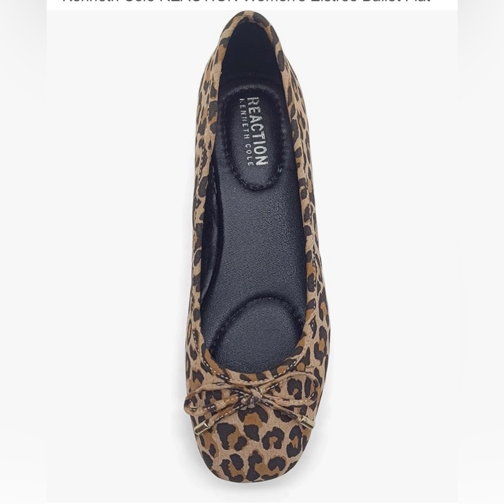 Kenneth Cole REACTION Elstree Ballet Flats Leopard Print Size 10 - Picture 10 of 14